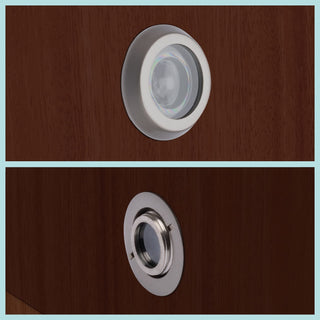 Plantex 200 Degree Peep Hole for Main Door - Satin Eye Viewer for Safe Secure Home/Office/Hotel - Pack of 10