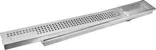 Plantex 304 Grade Stainless Steel Long Shower Drain/Floor Trap/Jali Removeble Grate/Lid for Bathroom and Kitchen (10 x 60 cm - Matt) (A424-Square)