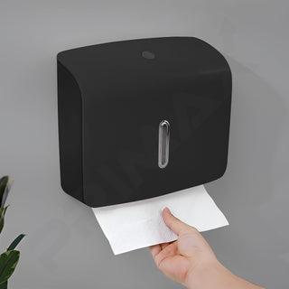 Primax ABS Toilet Paper Roll Holder/Paper Dispenser/Toilet Paper Holder for Bathroom/Hotels/Restaurants/Bathrooms/and Kitchens (APS-K536,Black)