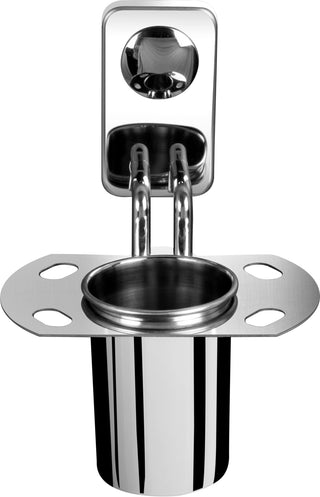 Plantex Metro Platinum Stainless Steel Tooth Brush Holder - Tumbler Holder - Bathroom Accessories