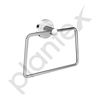 Plantex Stainless Steel Towel Ring for Bathroom/Wash Basin/Napkin-Towel Hanger/Bathroom Accessories (Chrome-Trapezium) - Pack of 1