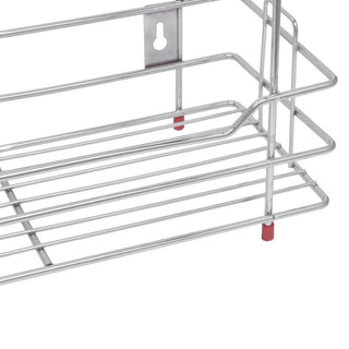 Plantex Stainless Steel Multipurpose 3 Tier Kitchen Rack/Storage Shelf/Cutlery Storage Rack/Dish Rack/Storage Rack for Kitchen (Chrome Finish)