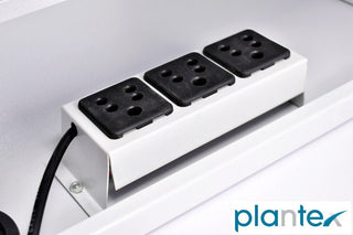 Plantex CCTV/Dvr/Nvr Cabinet Box/Dvr Wall Mount Rack with Lock/Network Rack/Server Rack with Power Socket - 3U+, Chrome