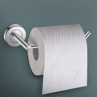 Plantex Stainless Steel Toilet Paper Roll Holder/Toilet Paper Holder in Bathroom/Kitchen/Bathroom Accessories (Chrome)