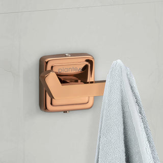 Plantex 304 Grade Stainless Steel Robe Hook/Hanger/Hook for Hanging Towel in Bathroom/Living Room Pack of 3, Decan (Rose Gold)