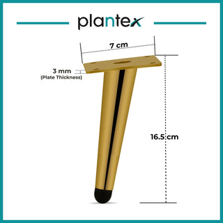 Plantex Golden 6-inches Spare Sofa Legs for Bed Furniture – 4 Pcs