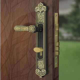 Plantex Door Lock-Fully Brass Main Door Lock with 4 Keys/Mortise Door Lock for Home/Office/Hotel (Sumer-3076, Brass Antique)