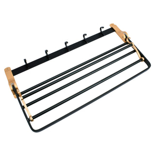 Plantex Aluminum Towel Rack for Bathroom/Towel Stand/Hanger/Bathroom Accessories (24 Inch-Black and Gold)