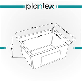 Plantex Stainless Steel Kitchen Sink/Single Bowl Handmade Kitchen Sink with Multi-Functional Drying Rack, Hose Pipe and Square Coupling – Matt Finish (21 x 18 inches)