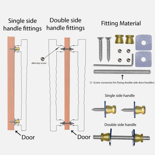 Plantex Heavy Duty Door Handle/Door & Home Decor/14-inches Main Door Handle/Door Pull Push Handle - Pack of 1 ( 217-Brass Antique Finish)