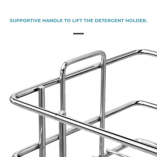 Plantex Stainless Steel Multipurpose Detergent Holder/Bathroom Rack/Shelf/Bathroom Accessories (Chrome)