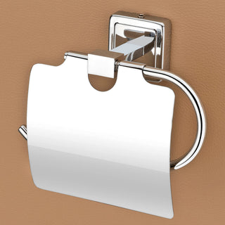 Plantex 304 Grade Stainless Steel Toilet Paper Holder/Stand for Toilet Paper Roll/Tissue Paper Holder - Decan (Chrome)