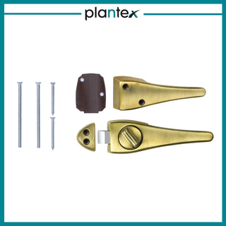 Plantex Door Lock/2in1 Baby Latch with Door Handle for Bathroom/Bedroom Door(Brass Antique) - Pack of 1