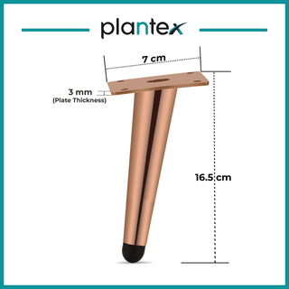 Plantex Rose Golden 6-inches Spare Sofa Legs for Bed Furniture � 10 Pcs