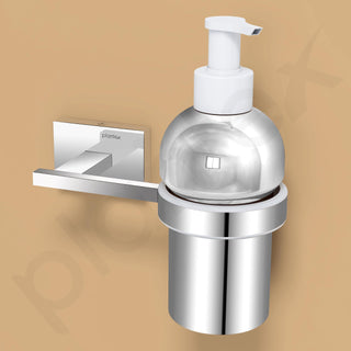 Plantex 304 Grade Stainless Steel wash Basin Handwash Holder and Dispenser for Liquid Soap Bathroom Accessories - Benz (Chrome)