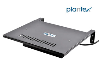 Plantex Set top Box with Power Socket/DTH Stand Wall Mount Stand with Inbuilt Power Supply Sockets-Extension Box - Black