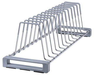 Plantex Deluxe Stainless Steel Plate Rack/Dish Rack/Thali Stand/Dish Stand/Utensil Rack (Chrome)