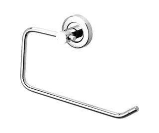 Plantex Stainless Steel Towel Ring for Bathroom/Wash Basin/Napkin-Towel Hanger/Bathroom Accessories (Chrome-Half Square) - Pack of 1