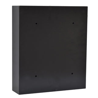 Plantex Wall Mount A4 Size Letter Box - Mail Box/Letter Box for Home gate with Key Lock (Black)