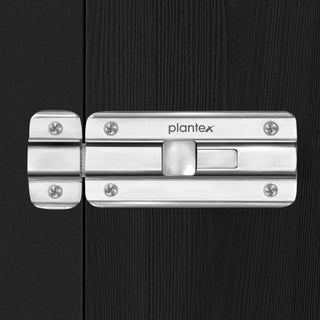 Plantex Premium Heavy Duty Door Stopper/Door Lock Latch for Home and Office Doors - Pack of 8 (Chrome)