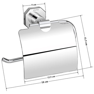 Plantex 304 Grade Stainless Steel Toilet/Tissue Paper Holder Stand for Washroom Bathroom Accessories - Nipron (Chrome)