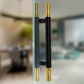 Plantex Main Door Handle/Door & Home Decor/14 Inch Main Door Handle/Door Pull Push Handle – Pack of 1 (121,Black & Gold)