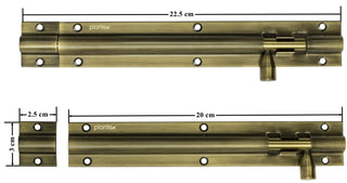 Plantex 8 inches Tower Bolt for Windows/Doors/Wardrobe - Antique (Pack of 8)