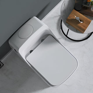 Plantex Platinium Ceramic Rimless One Piece Western Toilet/Commode for Toilet/Commode With Soft Close Toilet Seat - S Trap Outlet (White)