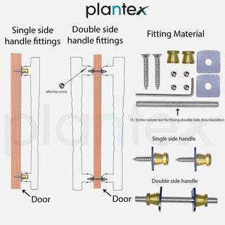 Plantex Heavy Duty Door Handle for Main Door/Door & Home Decor/18-inches Main Door Handle/Door Pull Push Handle - Pack of 1 (231-Chrome Finish)