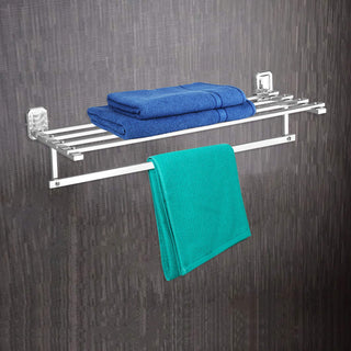 Plantex 304 Grade Stainless Steel Towel Rack for Bathroom/Towel Holder/Towel Stand/Towel Bar for Bathroom Accessories - Cute (18 Inch-Chrome)