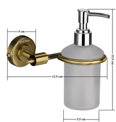 Plantex 304 Grade Stainless Steel Liquid Soap Dispenser/Shampoo Dispenser/Hand Wash Dispenser/Bathroom Accessories - Daizy (Antique)