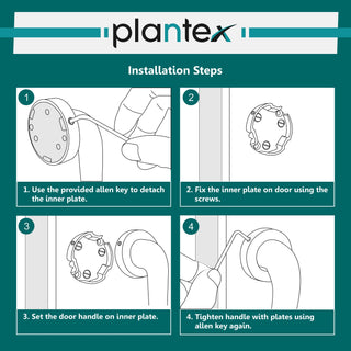 Plantex Polo 14 inches Door Handle for Main Door/Handle for Glass Door/Wooden Door Handle/Puss and Pull Operations (Rich Brass Antique - Big)