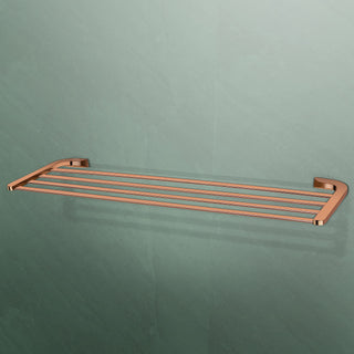 Plantex Smero Pure Brass 24 inch Towel Rack for Bathroom/Towel Stand/Hanger/Towel Holder/Towel Bar/Bathroom Accessories - Smart (PVD Rose Gold)