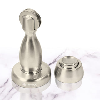 Plantex Magnetic Door Stopper for Home/ 360 Degree Magnet Door Catcher/Door Holder for Main Door/Bedroom/Office and Hotel Door - Pack of 2 (4 inch, Silver Matt)