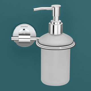 Plantex Daizy Hand wash Holder for wash Basin Liquid soap Dispenser - 304 Stainless Steel