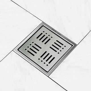 Plantex 304 Grade Stainless Steel Shower Drain/Wash basin jali/Water drainer for bathroom/Floor Trap/Jali for Bathroom and Kitchen - (6x6 inches)