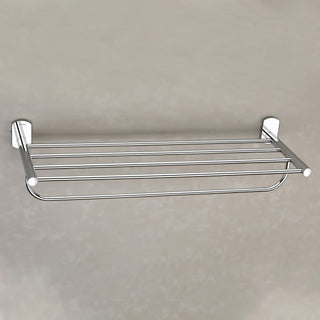 Plantex 304 Grade Stainless Steel 24 inch Towel Rack/Towel Stand/Towel Bar/Towel Hanger for Bathroom/Bathroom Accessories - Pack of 1 (Chrome)