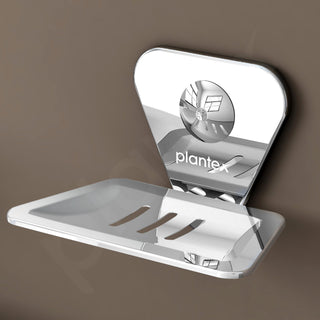 Plantex Pyramid Stainless Steel Soap Dish/Soap Stand/Bathroom Soap Holder/Soap Case Bathroom Accessories (Chrome)