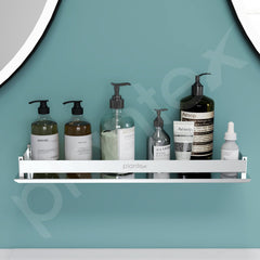 Plantex Stainless Steel Bathroom Organizer/Shelf for Bathroom/Kitchen/Wall - Chrome (18x5 Inch)