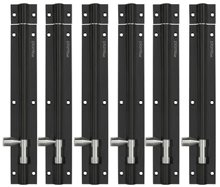 Plantex Multicolour Tower Bolt for Windows/Doors/Wardrobe - 8- inches (Pack of 6)