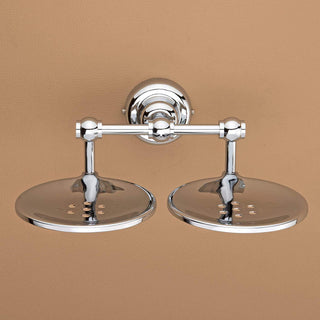 Plantex 304 Grade Stainless Steel Double Soap Holder for Bathroom/Wall Mounted Soap Holder/Bathroom Accessories - Skyllo (Chrome)