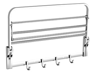 Plantex Stainless Steel Folding 24 Inches Large Towel Rack for Bathroom/Towel Holder/Towel Stand for Bathroom Accessories and Fittings(Chrome)