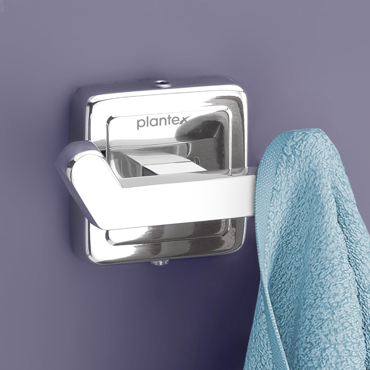 Plantex 304 Grade Stainless Steel Robe Hook/Hanger/Hook for Hanging Towel in Bathroom/Living Room - Decan (Chrome)