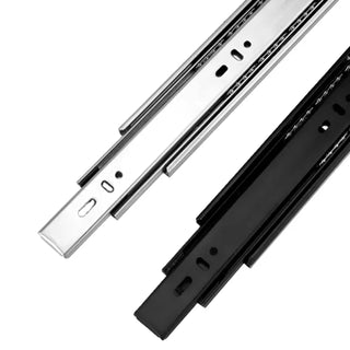 Plantex Full Extension Ball Bearing Telescopic Channel Runner/Drawer Slides for Kitchen/Telescopic Slide/Drawer Channel for Wardrobe and Home (Black,22-Inch)