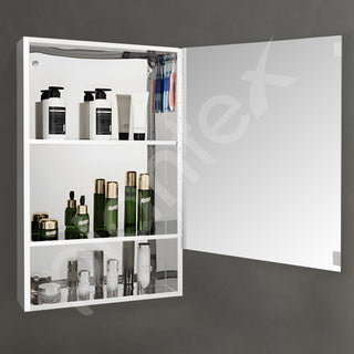 Plantex Bathroom Mirror Cabinet with Lower Shelf/Bathroom Organizer/Bathroom Accessories - 20x32 inches