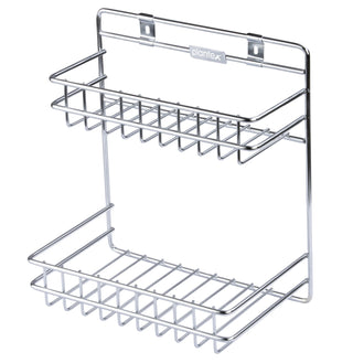 Plantex Stainless-Steel Chrome Finish Regular Multipurpose Bathroom Rack