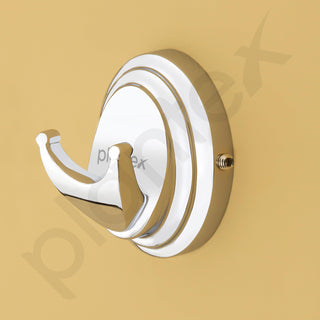 Plantex 304 Grade Stainless Steel Robe Hook for Bathroom/Cloth Hanger for Wall/Hooks for Clothes Hanging - Cubic (Chrome)