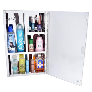 Plantex Platinum 304 Stainless Steel Bathroom Cabinet with Mirror Door/Bathroom Accessories (10 x 16 inches)