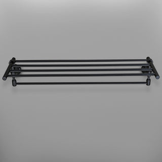 Plantex 304 Grade Stainless Steel Towel Rack for Bathroom/Towel Stand/Hanger/Bathroom Accessories - Niko (24 Inch-Black)