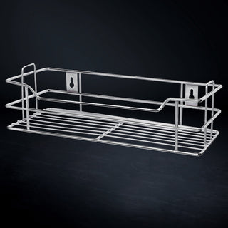 Plantex Multipurpose Large Stainless Steel Shelf/Rack/Organizer for Bathroom and Kitchen Accessories (Chrome-Silver)